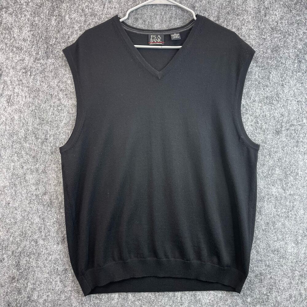 Jos. A. Bank Vest Size XL Black Sleeveless